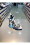 Milan Satin Stone Tape Evening Shoes