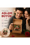 Romantic Couple Car Accessory – Decorative Figure with I Love You Written on It - 5 cm - 2