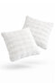 Cotton Puffy Soft Textured Plush Double White Throw Pillow Cover Living Room Decor (43X43 cm) - 4