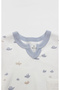 2 Piece Set Little Boats 14127 Ecru - 3