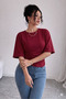 Women's Cotton Pack Soft Fabric Blouse Draped Stylish Daily Model (Not Cropped) 0080 - 3