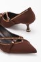 Vollex Staple Detailed Women's Stylish Heeled Shoes - 3