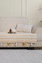 Liva Yellow Sofa Cover with Pompoms 115 X 200 cm Sofa Divan Sofa Bed Armchair Cover Shawl with Tassels - 2