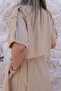 Camel Windbreaker Detailed Shirt Dress - 3