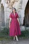 Burgundy Zippered Dress