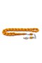 Mustard Color Powder Amber Prayer Beads - 2
