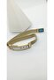 Gold Color Silver Plate Wicker Steel Bracelet - 2