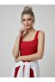 Premium Fit Square Neck Corded Fabric Knitwear Midi Dress - 2