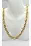 Thick Braided Gold Chain Necklace (54 cm)