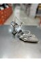 Şah Transparent Stoned Belted Stylish Heeled Shoes - 3