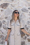 Ecru Polka Dot Dress - 3