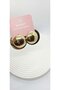 Gold Color Double Sided Steel Button Earrings - 2