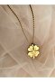 Steel Clover Necklace - 4