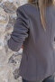 Gray Privé Buttoned Double-Breasted Blazer - 5