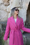 Pink standard size lined stamp coat - 3