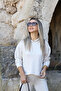 Beige snap detail Hooded modal tracksuit set - 2