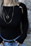 Black Drop Accessory Blouse - 3