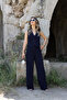 Navy blue five button vest - 3