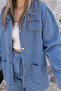 Blue Jean Shirt Jacket Set - 5