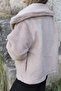 Camel Standard Size Wide Collar Snap Fastener Lined Fur - 4