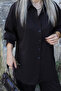 Bitter Brown Long Shirt Buttoned Trousers Set - 6