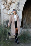 Camel Standard Size Fur Coat - 2