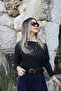 Anthracite marled boat neck blouse - 2