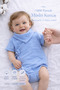 100% Cotton Muslin Fabric, Bibbed and Snap-Closed Baby Bodysuit - 2