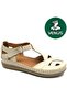 Omelo Genuine Leather Comfort Orthopedic Women's Sandals Beige
