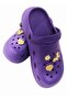 Luxurious and Showy High-Soled Purple Slippers, Size 41 - 3