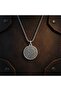Vegvisir Viking Compass Pendant Knitted Chain Necklace - 3