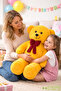 103 Big Teddy Bear with Bow Tie - Adorable Gift for Special Occasions