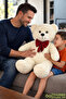 103 Big Teddy Bear with Bow Tie - Adorable Gift for Special Occasions