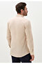 Slim Fit Linen Cotton Beige Summer Shirt - 5