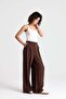 Women's Brown Premium Tencel Fabric Palazzo Trousers 31074 - 7