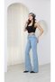 Uca Jean Trend High Waist Spanish Flare Women's Denim Pants - 4