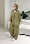 Piped Sports Set - Oil Green - 3