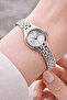 Silver Color Minimal Women's Wristwatch + Watch Box - 2