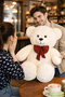 102 Cm Big Teddy Bear with Bow Tie (100% Domestic) Brown