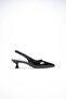Women's black patent leather low heel shoes tr20ms04e - 2