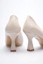 Beige Heeled Women's Stiletto Tr20Ms02C - 8