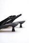 Women's black patent leather low heel shoes tr20ms04e - 8