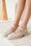 Beige Casual Mary Jane Shoes Tr09Ms01E - 7