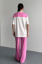 Women's Modal Fabric Short Sleeve Scarf T-Shirt Set 3196 - 5