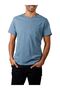 Men's Short Sleeve Indigo Wash T-Shirt with Pockets /19342-0161 - 2