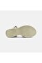 Women's Green Metal Buckle Wedge Heeled Suede Sandals - 4