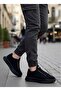 BA0161 Lace-up Men's High Sole Black Sports Shoes - 3