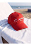 Eck Textile Unisex Red Ataturk Embroidered Hat