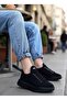 BA0161 Lace-up Men's High Sole Black Sports Shoes - 2