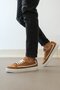 Ba0351 Lace-Up Leather Powder Daily Tan Color Sports Shoes - 3